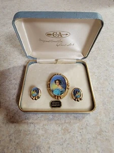 Carl Art Brooch/earrings Set - Picture 1 of 8