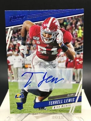 2020 Prestige - TERRELL LEWIS - "Xtra Points" BLUE FOIL AUTO/RC/SP - #291 - RAMS - Image 1 of 2