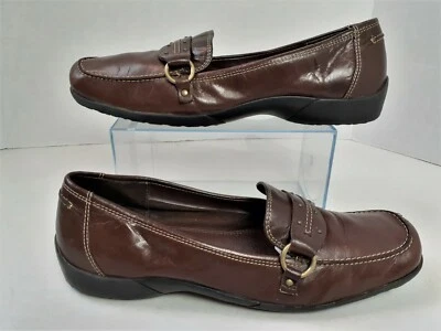 Liz Claiborne Flex America Shoes Sz 9M Loafers TP05/06 Brown Leather SlipOn 1120 - Image 1 of 4