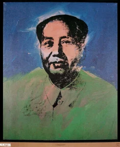 Andy WARHOL Chairman MAO New York Whitney Museum Exhibition Poster 33 x 27 - Picture 1 of 1