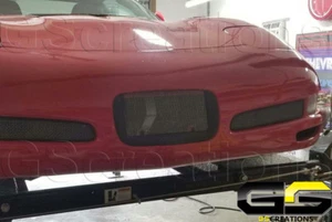 C5 Corvette Z06 Style Front Air License Plate Mesh Screen Intake Cooler - Picture 1 of 9