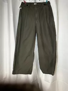 Citizens of Humanity Pant Women 27 Payton Olive Wide Leg Cropped Utility Trouser - Picture 1 of 10