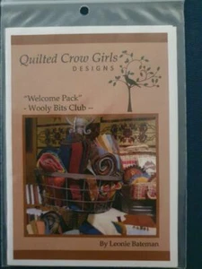 Quilted Crow Girls Designs Welcome Pack Wooly Bits Club By Leonie Bate preowned - Foto 1 di 2