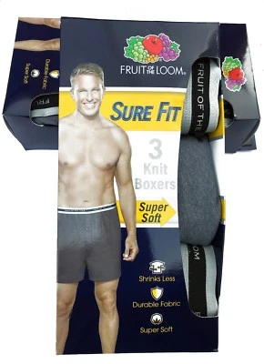 Paquete de 6 boxers de punto Fruit of the Loom® para hombre 2XL "AJUSTE SEGURO Y SÚPER SUAVE" EZ3P7 Foto 1 de 4