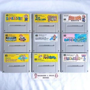 Nintendo Super Famicom Mario Yoshi Yossy SFC Retro Game Paint Kart JP from Japan - Picture 1 of 110