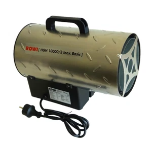 Rowi Gas Heizgebläse Gasheizer Heizstrahler Bauheizer 10 kW - HGH 10000/3 Inox - Bild 1 von 9