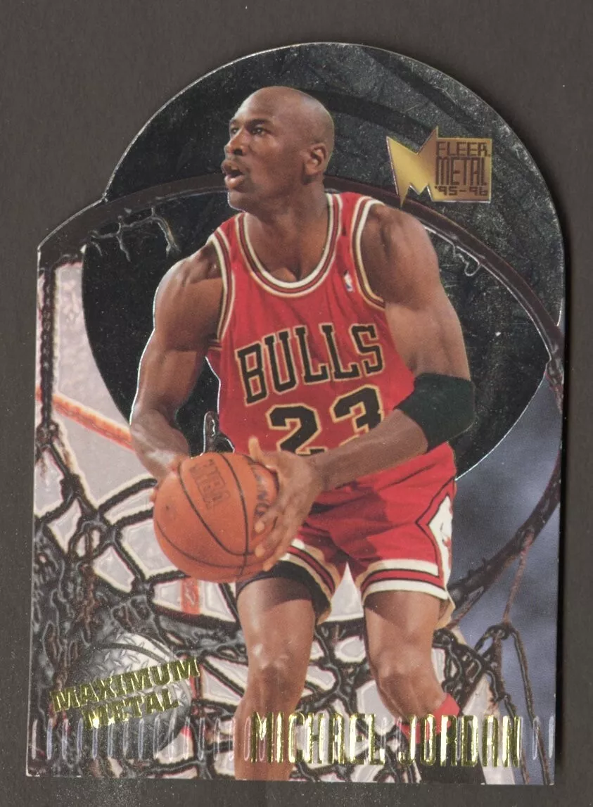 1995-96 Fleer Metal Maximum Metal #4 Michael Jordan Chicago Bulls