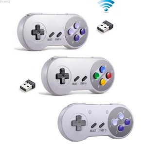 Wireless SNES Controller Gamepad Joystick & USB Receiver for PC Mac Video Games - Picture 1 of 43