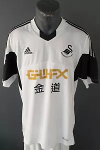 Swansea City Jersey 2013/2014 Home Football Soccer Mens Adidas Shirt Size L - Picture 1 of 7