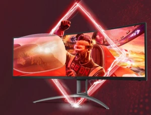 AOC 49' Curved 1800R, 5120X1440 DQHD, 32:9, Adaptive Sync, HDR 400,1ms, 165Hz - Picture 1 of 1