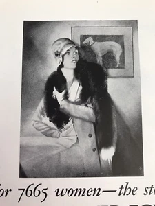 Fromm Pedigreed Silver Fox Scarves Vtg 1929 Print Ad Advertising Art - Picture 1 of 3