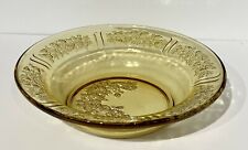 Vintage Depression Glass Federal Glass Co Sharon Cabbage Rose Berry Bowl 1935