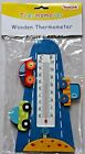 Wooden Blue Thermometer Decorated with Cars By ToysLink