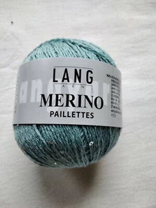 25g Lang Yarns Merino Paillettes, Fb. 72, mint, Lacegarn - Bild 1 von 5