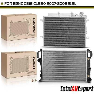 Radiator & AC Condenser Cooling Kit for Mercedes-Benz CL550 CL550 07-08 V8 5.5L - Image 1 of 4