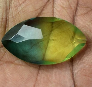 Brazilian Marquise Cut Bi-Color Tourmaline 76.90 Ct Gemstone Certified C8357 - Picture 1 of 10