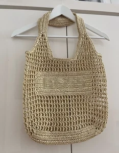 Hugo Boss Tasche Beutel Sommer Beach Ibiza Boho 100% Natur Neu - Bild 1 von 4