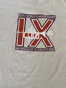 Drum and bugle Corps DCI 1980 WORLD CHAMPIONSHIP T-shirt Sz XL - Picture 1 of 3