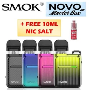 SMOK Novo Master Box Pod Vape Kit 1000mAh 23W 2ML + Free 10ml Nic Salt - Picture 1 of 11