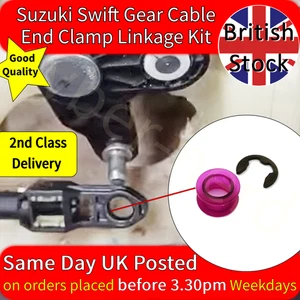 Suzuki Swift Gear Link Bush & Clip Cable Repair Kit Posted In The UK - Picture 1 of 7