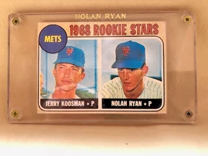1968 Rookie Stars REPRINT NY Mets Jerry Koosman and HOF Nolan Ryan/Encased/Mint - Picture 1 of 12