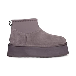 UGG CLASSIC MINI DIPPER PLATEAU THUNDERCLOUD WILDLEDER DAMEN STIEFEL GR. US 7 NEU - Bild 1 von 5