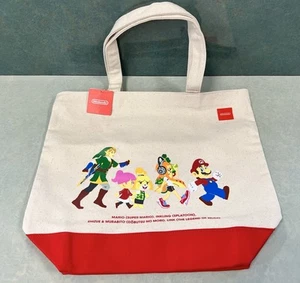 Nintendo Store Tokyo Limited Tote bag Super Mario Zelda Link Exclusive ๐ฏ๐ต - Picture 1 of 5
