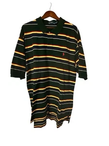 Polo Ralph Lauren Men's Polo Shirt Short Sleeve Striped 100% Cotton Size XLT - Picture 1 of 3