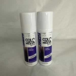 L'Oreal Paris Colorista Spray Temporary Hair Color, Purple, Aerosol, 2 oz - Picture 1 of 2