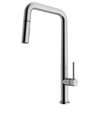 Grifo de cocina Vigo VG02031ST Parsons 1,8 GPM 1 agujero, acero inoxidable Foto 1 de 4