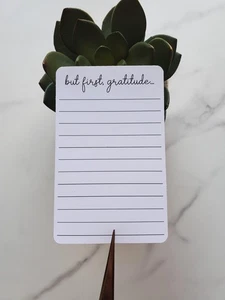 But First Gratitude Stickers with Lines for Journals, Dairies, Planners, Reflect - Picture 1 of 5
