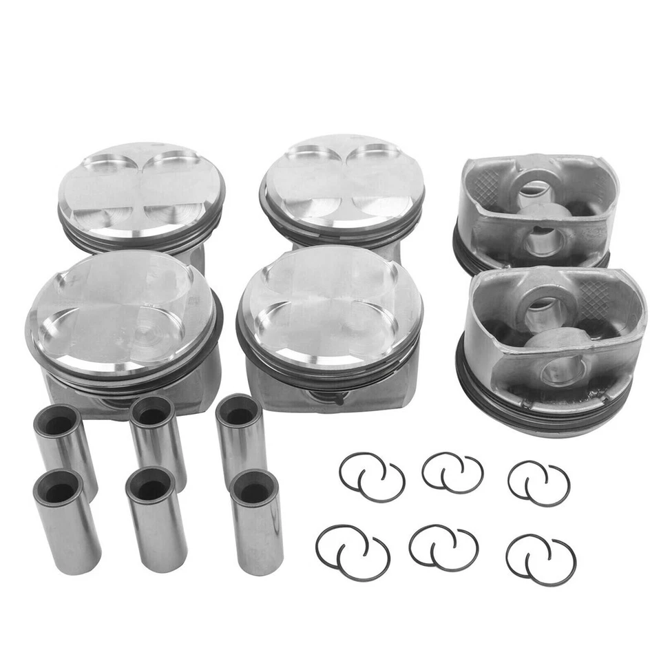 Juego de 6 anillos de pistón 10.7:1 para BMW E90 E60 E61 E83 128i 328i 528i X1 N52 3.0L Foto 1 de 4