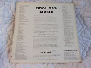 IOWA EAR MUSIC LP 1976 AVANT-GARDE FREE FORM JAZZ ELECTRONIC PRIVATE PRESS 70'S - Picture 1 of 14