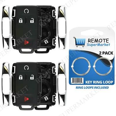 2 Replacement for Chevrolet 07-13 Avalanche 11-15 Captiva Sport Remote Shell Fob Foto 1 de 4