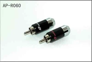 4x RCA Plug Connector Copper Rhodium Plated hifi audio cable - Picture 1 of 1