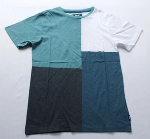 Univibe Boys Short Sleeve Tyler Blocked Crew T-shirt AC2 Multicolor Large - Picture 1 of 4