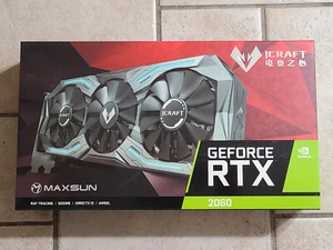 Maxsun GeForce RTX 2060 iCraft 6GB 192-Bit GDDR6 3 Fans Cooling & RGB for Gaming - Picture 1 of 5