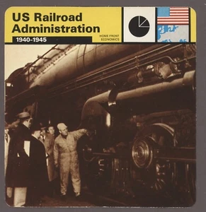 US Railroad Administration  Edito Service Card Second World War II Economics - Picture 1 of 1