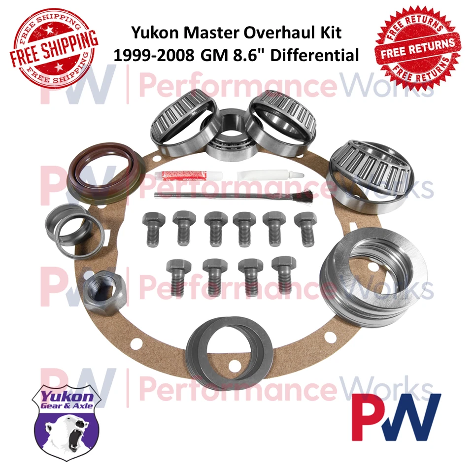 Kit de revisão Yukon Gear & Axle Master diferencial traseiro para 1999 - 2008 GM 8.6" - Imagem 1 de 4