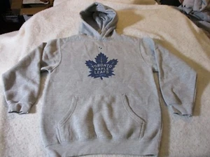 TORONTO MAPLE LEAFS REEBOK BRAND HOODED SWEATSHIRT- YOUTH MED BLUE JAYS RAPTORS - Picture 1 of 7