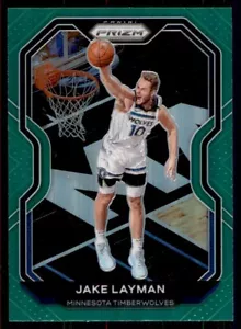 2020-21 Panini Prizm Green Jake Layman Minnesota Timberwolves #245 - Picture 1 of 2