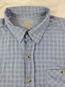 Camisa con botones azul manga corta Mountain Hardware para hombre (L) - Imagen 1 de 10