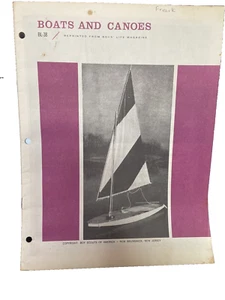 Boats and Canoes Booklet Vintage Boy Scouts of America Diagrams Materials List - Picture 1 of 7