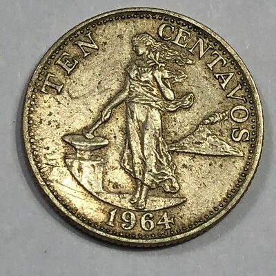 1964 Philippines Ten Centavos Foreign Coin #2249 - Image 1 of 2