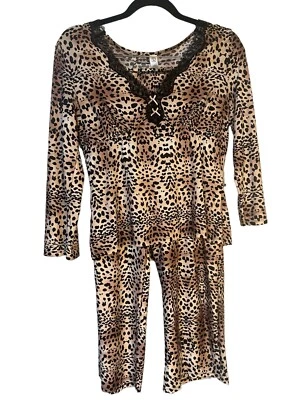 ND New Directions Lencería Íntima Pijama Capri Salón Cómodo Conjunto, Talla S Foto 1 de 4