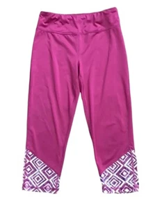 DANSKIN NOW Girls Size Large (10-12) Pink Athletic Dri More Yoga Leggings Pants - Picture 1 of 3
