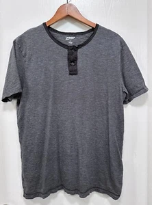 Camiseta Arizona Jean Henley Rayas Gris 100% Algodón Talla Grande - Imagen 1 de 8
