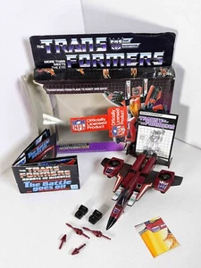 Transformers Thrust Decepticon | Vintage G1 | Hasbro 1985 Original Box & Poster - Picture 1 of 16