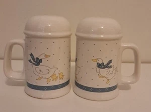 Vintage Country Geese Salt and Pepper Shakers Set - Picture 1 of 15