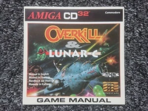 Commodore Amiga CD32 Manuale Gioco / Istruzioni - Overkill / Lunar C - Foto 1 di 3